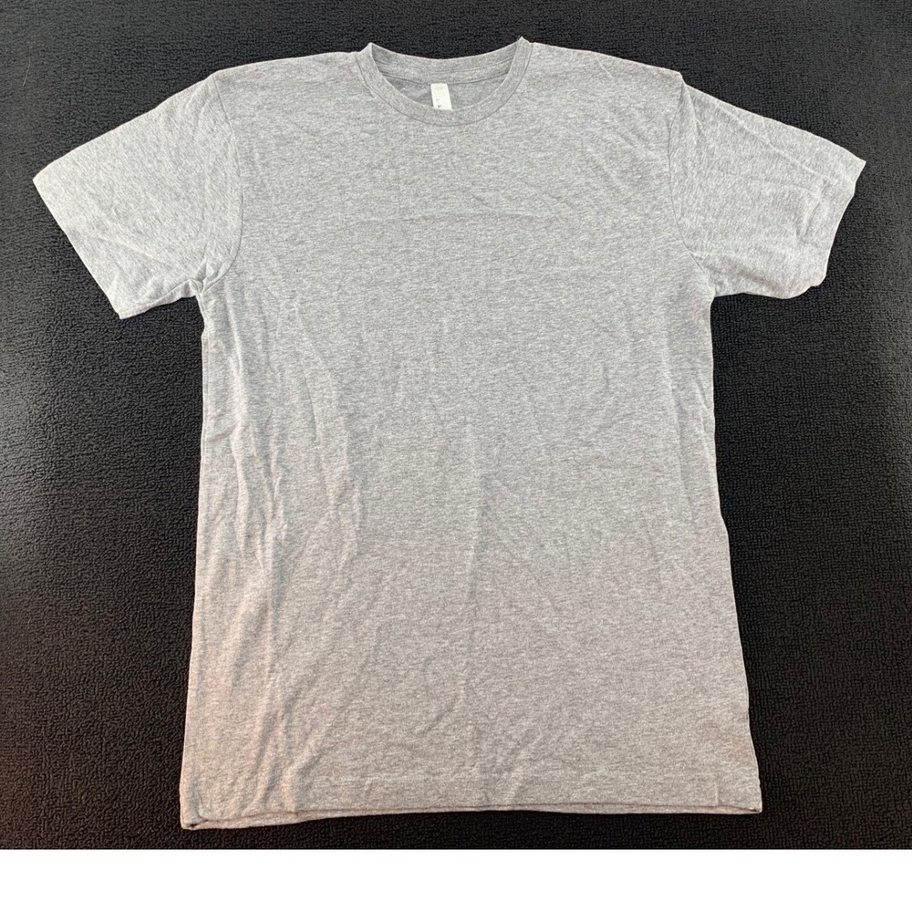 LAT APPAREL Gray Crew Neck‎ T Shirt Short Sleeve Basic Tee Men's Medium